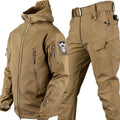 Conjunto de Chaqueta de Camuflaje Cálida de Piel de Tiburón para Exteriores