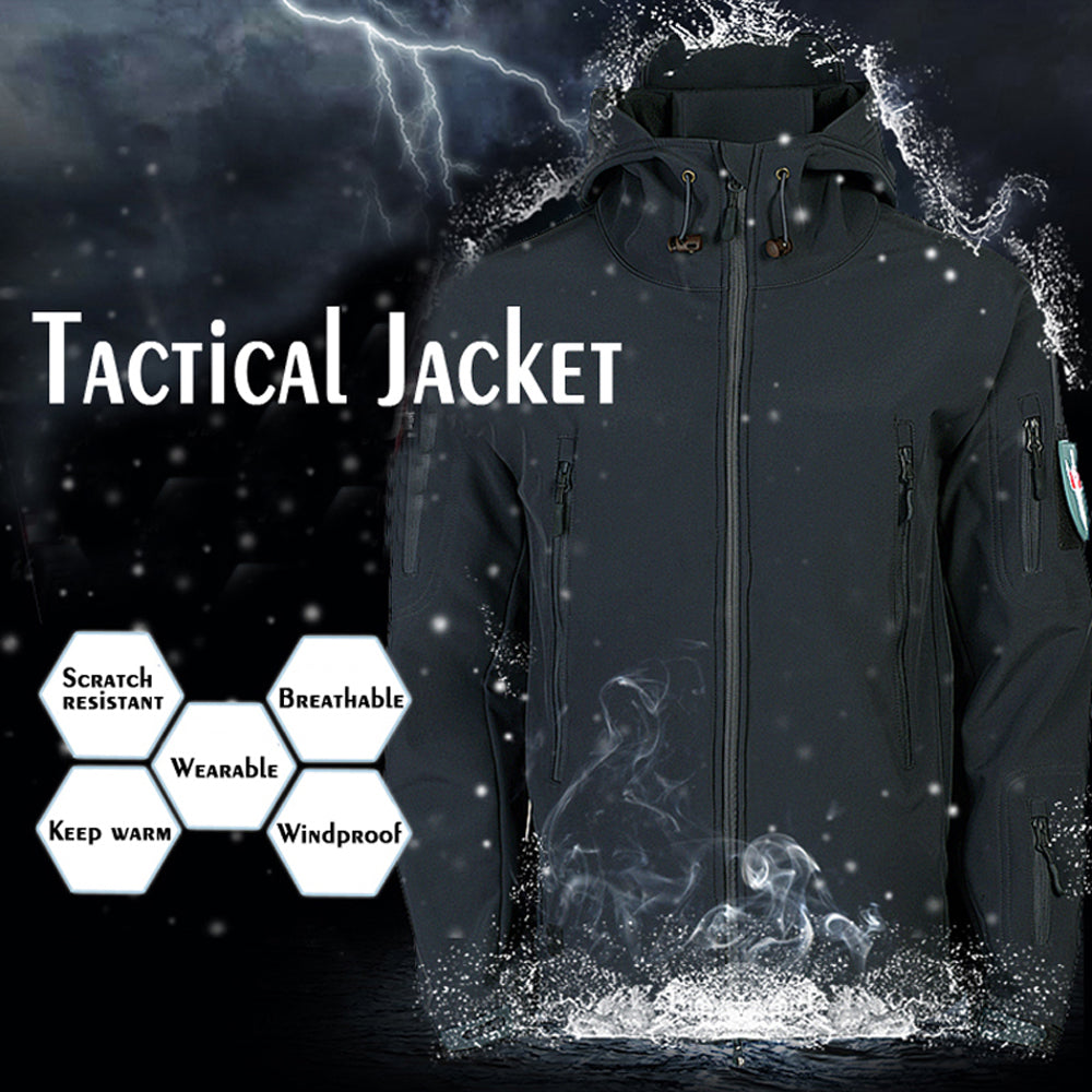 Chaqueta Táctica Impermeable de Piel de Tiburón para Hombre